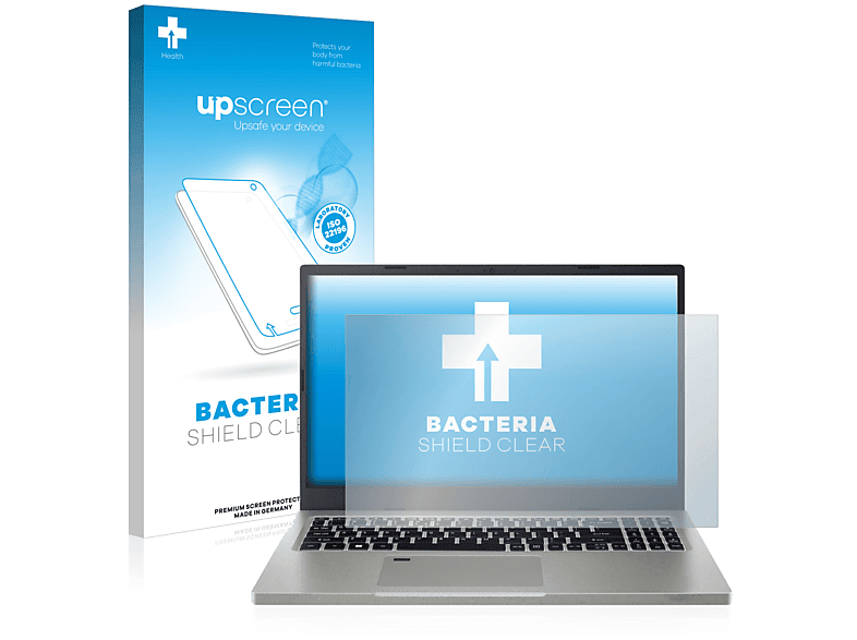 UPSCREEN antibakteriell klare Schutzfolie(für Acer Aspire Vero AV15-52)