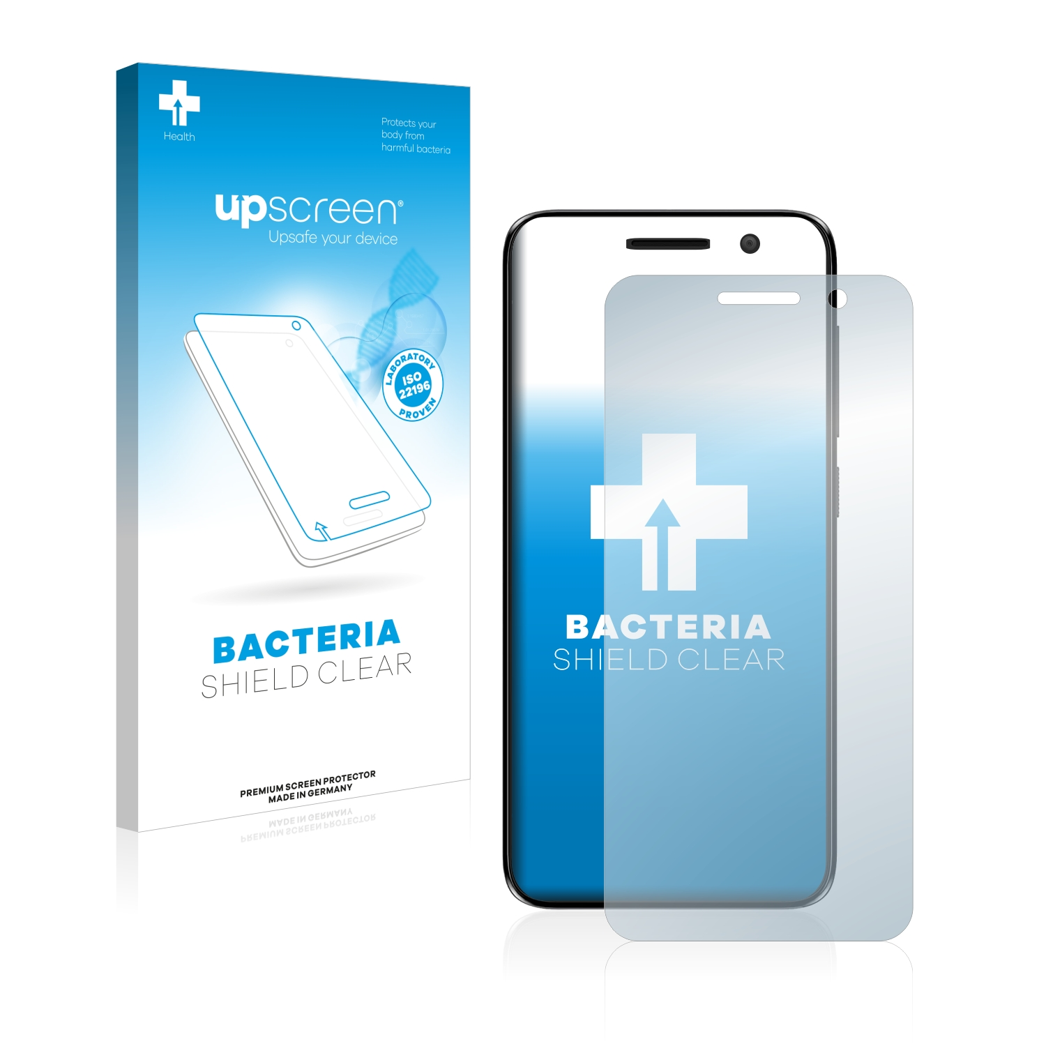 (2018)) klare Alcatel 1 UPSCREEN antibakteriell Schutzfolie(für