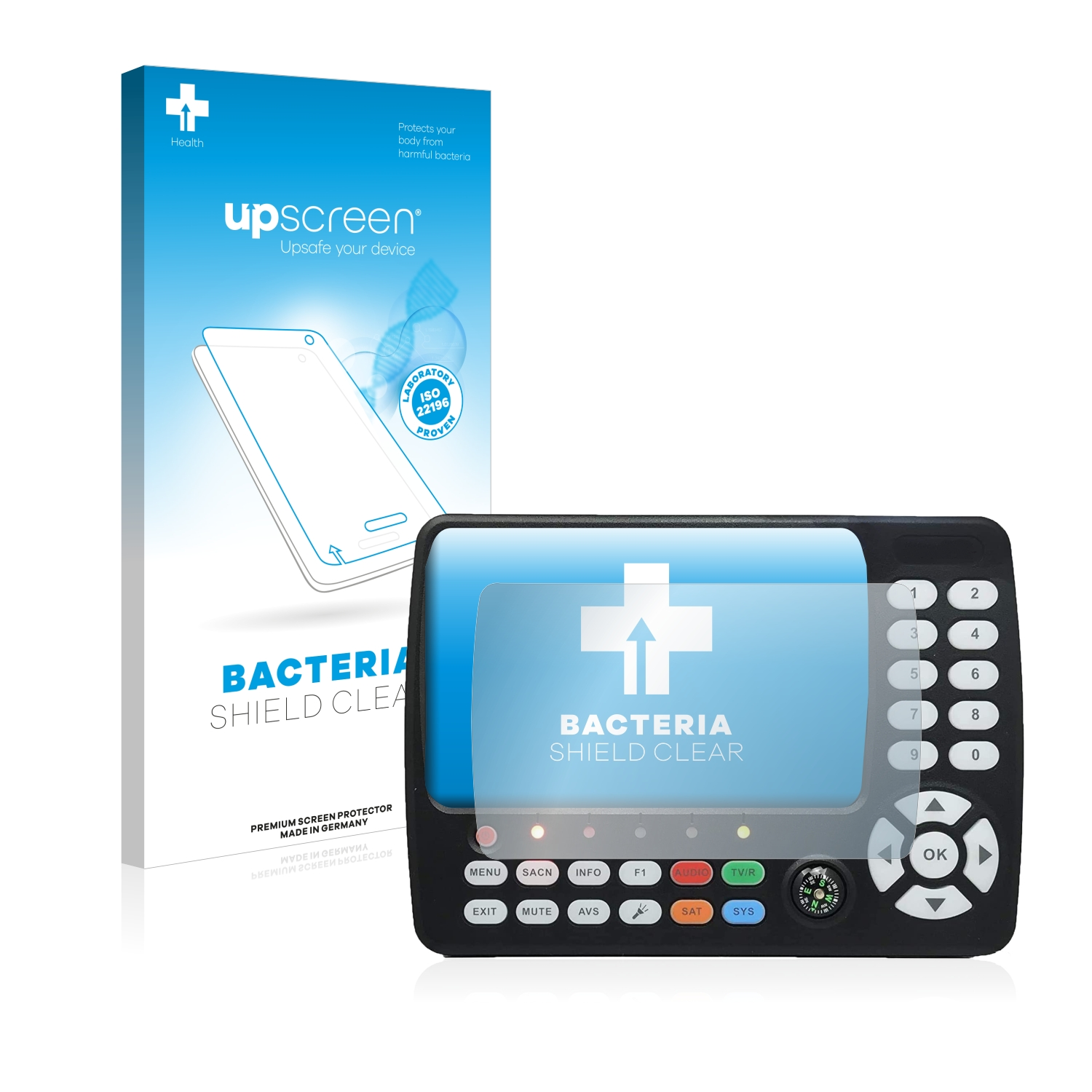 UPSCREEN antibakteriell klare Schutzfolie(für Satlink DVB-S/S2/T/T2/C) ST-5150