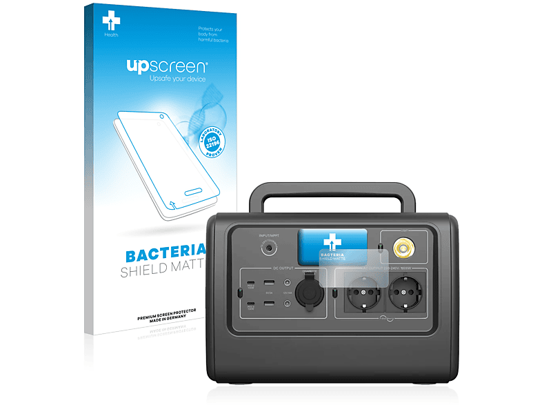 UPSCREEN antibakteriell entspiegelt Schutzfolie(für matte Bluetti EB70)