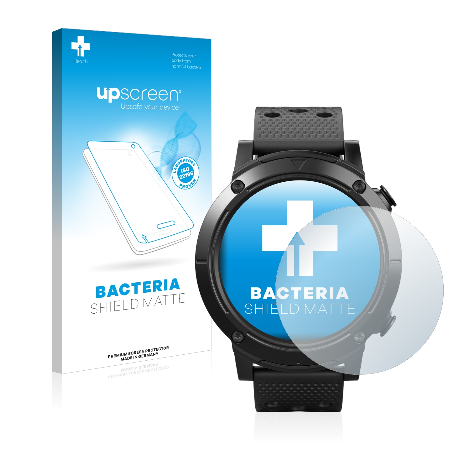 UPSCREEN antibakteriell entspiegelt matte Smartwatch SilverCrest Sport) Schutzfolie(für