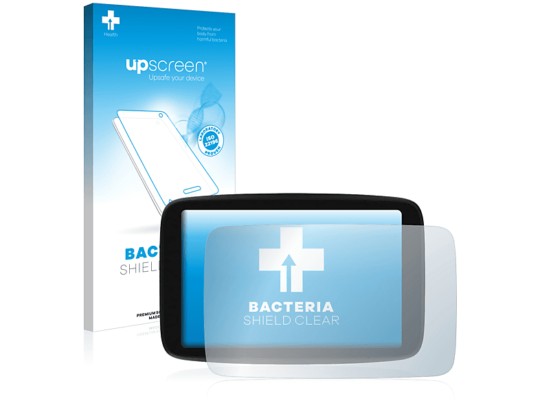UPSCREEN antibakteriell klare Schutzfolie(für TomTom Camper GO Max)