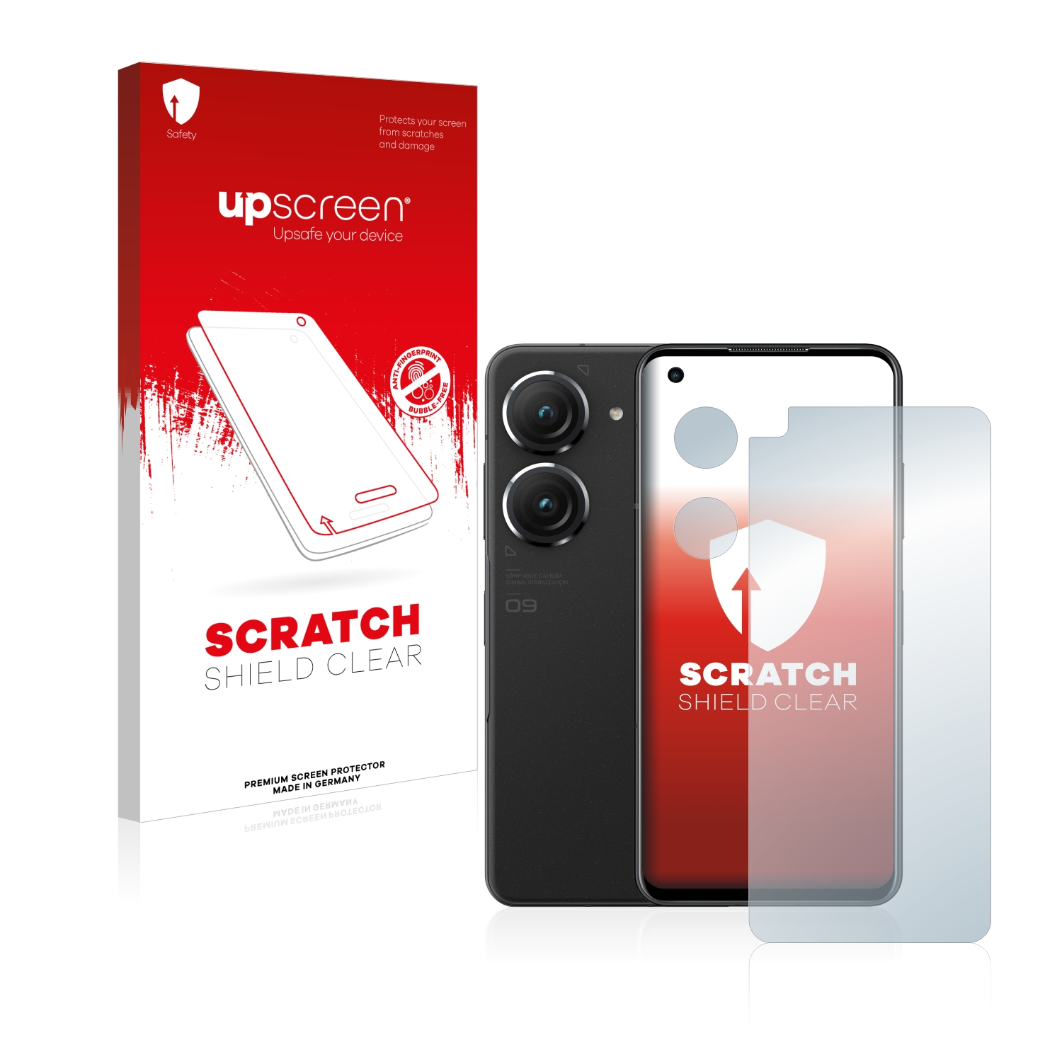 UPSCREEN Kratzschutz Schutzfolie(für ZenFone ASUS 9) klare