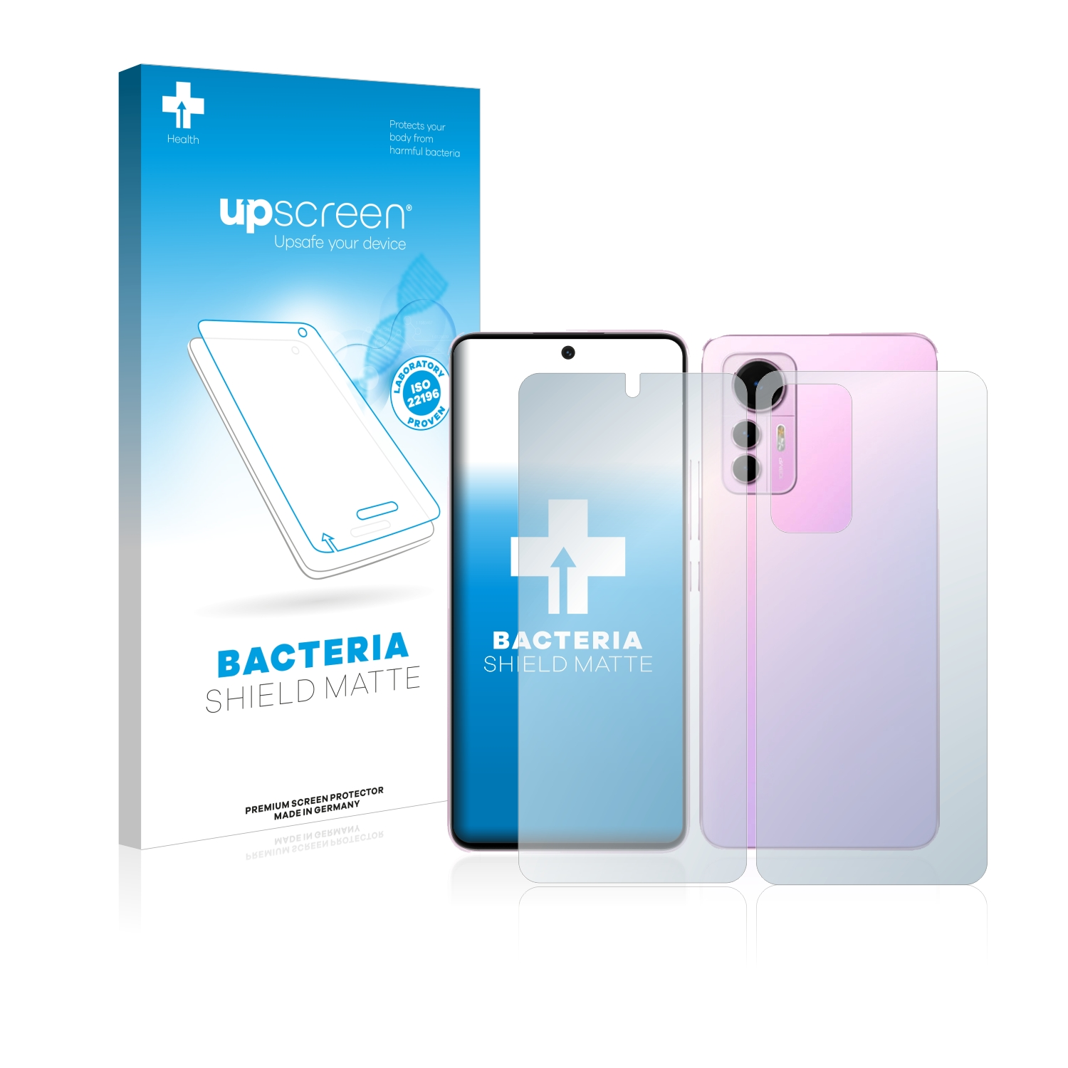UPSCREEN antibakteriell entspiegelt matte 12 Lite) Schutzfolie(für Xiaomi