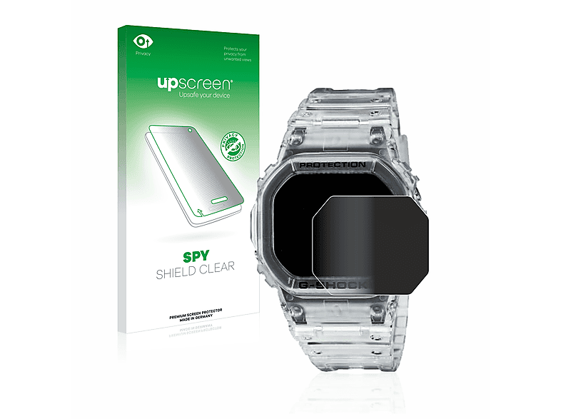 UPSCREEN Anti-Spy Schutzfolie(für Casio G-Shock DW-5600SKE-7) | Smartwatch Schutzfolien & Gläser