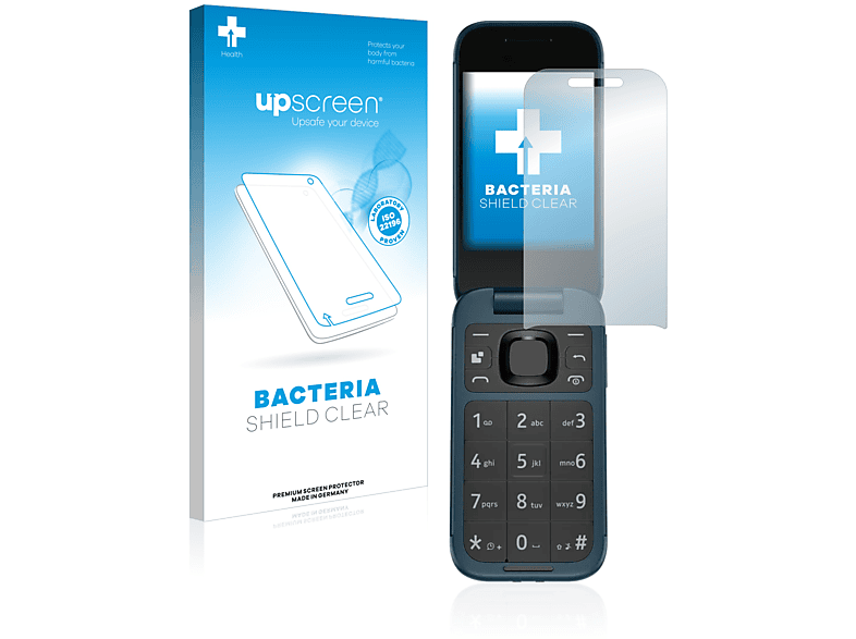 UPSCREEN antibakteriell klare Schutzfolie(für Nokia 2660 Flip)