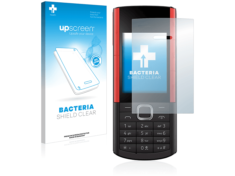 UPSCREEN antibakteriell klare Schutzfolie(für Nokia 5710 XA)