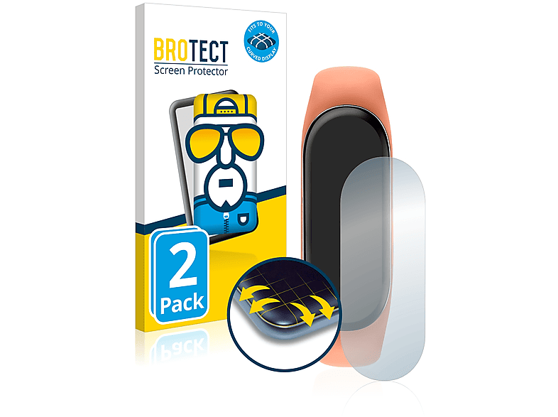 BROTECT 2x Flex 3D Full-Cover TKS01-0001) Curved Schutzfolie(für Tikkers