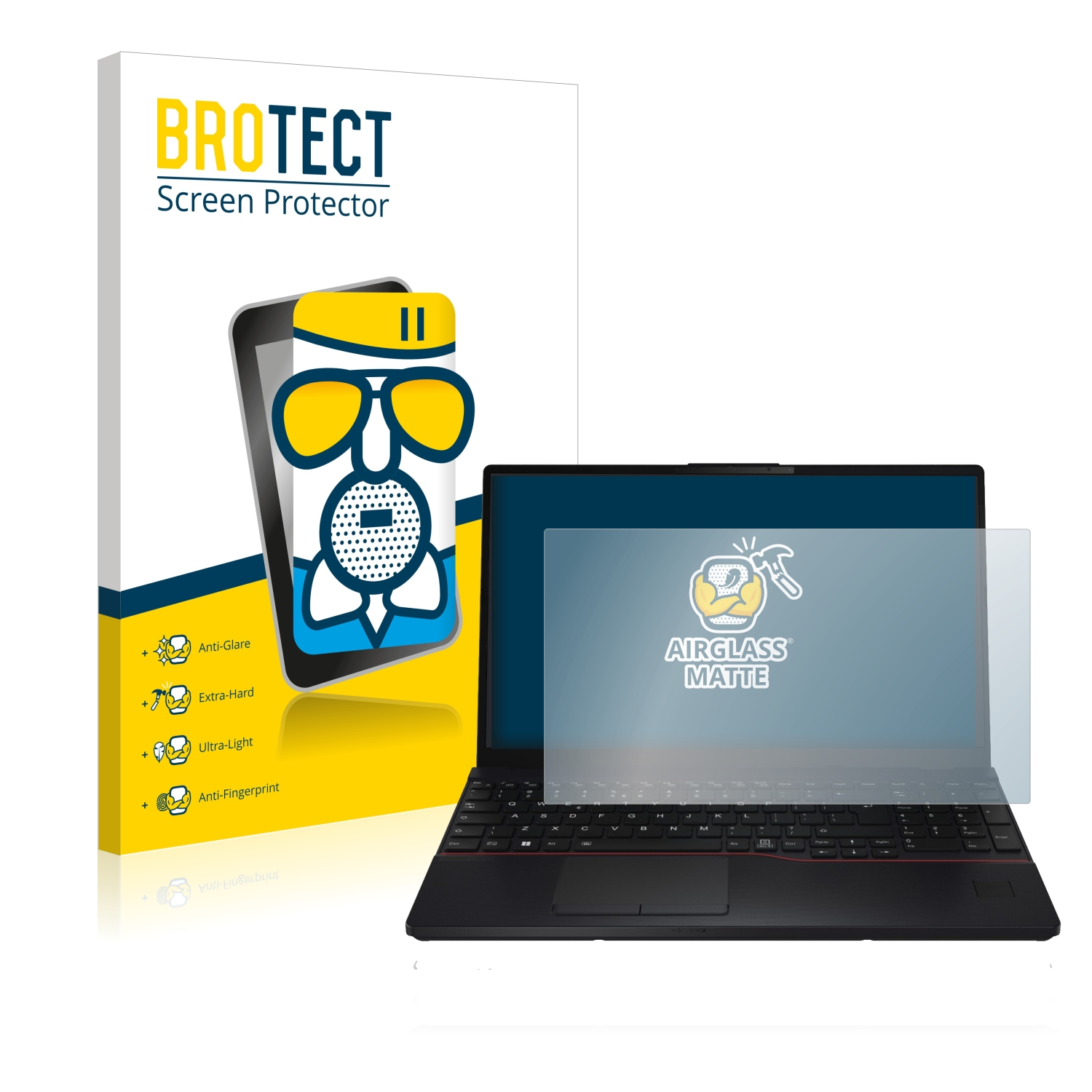 Airglass BROTECT Fujitsu Schutzfolie(für matte Lifebook E5512)