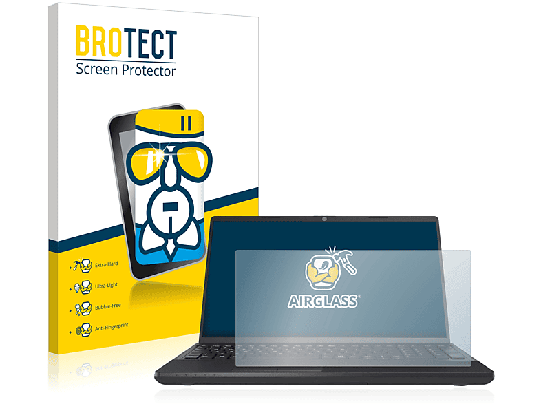 BROTECT Airglass klare Schutzfolie(für A3511) Lifebook Fujitsu
