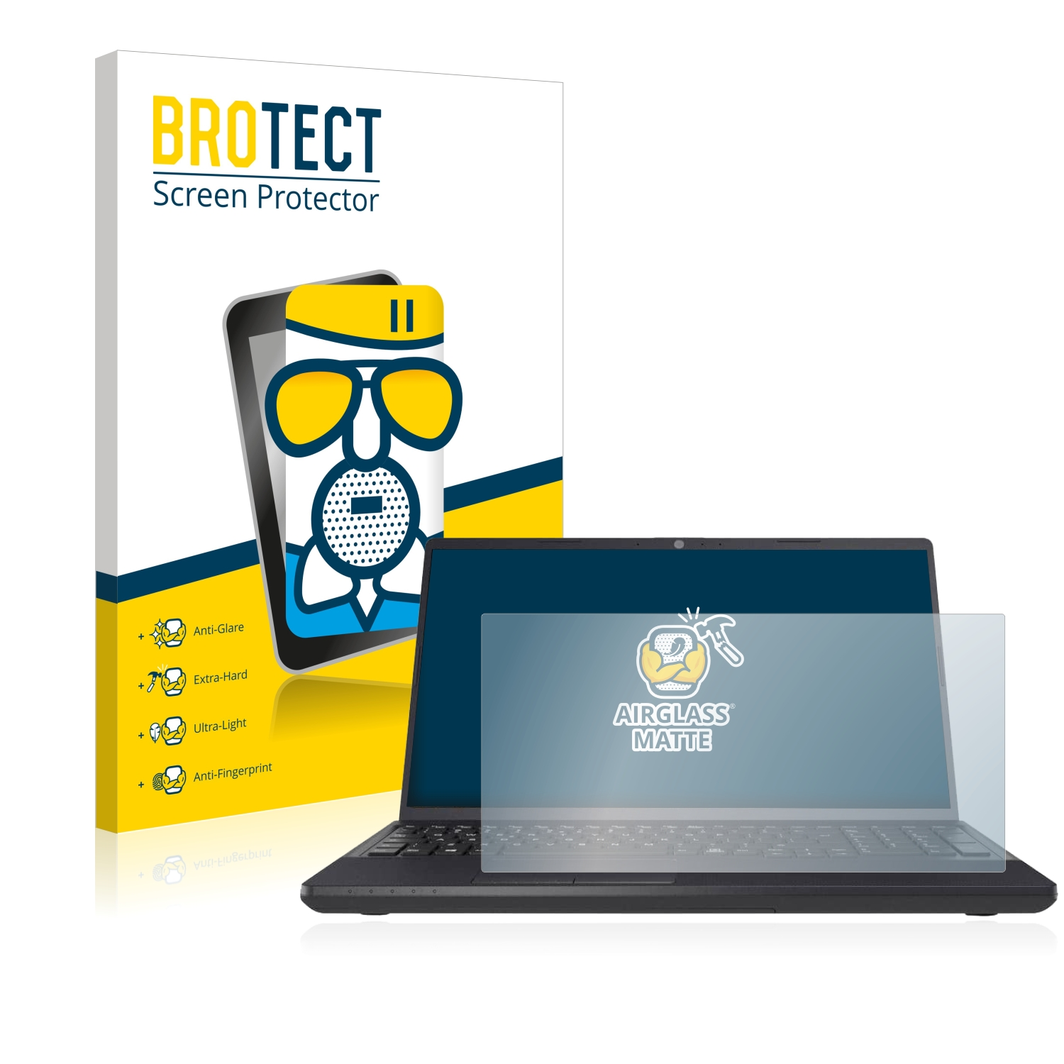 BROTECT Lifebook A3511) Schutzfolie(für matte Fujitsu Airglass