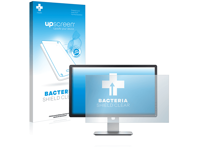 UPSCREEN antibakteriell klare Schutzfolie(für Dell P2214HB) | Monitor Displayschutz