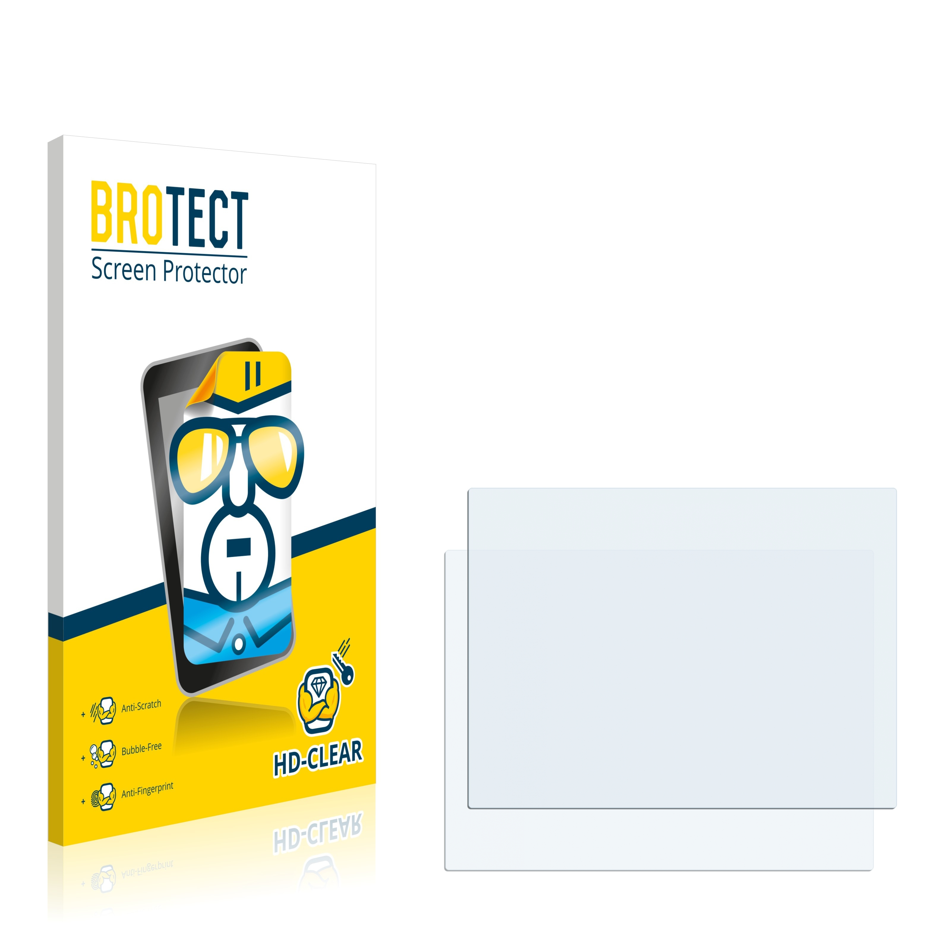 BROTECT 2x klare Schutzfolie(für VMT7012 ads-tec DVG-VMT7012-011-BY)