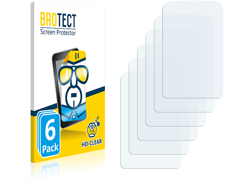 BROTECT 6x klare Schutzfolie(für Garmin GPSMAP 66sr)