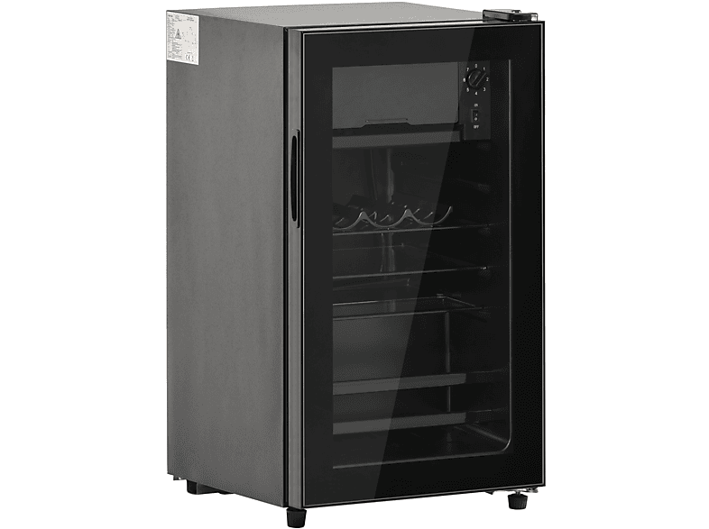 Kühlschränke Abtaufunktion,105kWh/Jahr Schwarz) cm hoch, Kühlschrank,Standkühlschrank,LED-Licht,Energieeffizient,76L,Automatische BYTELIKE 71,6 (F,