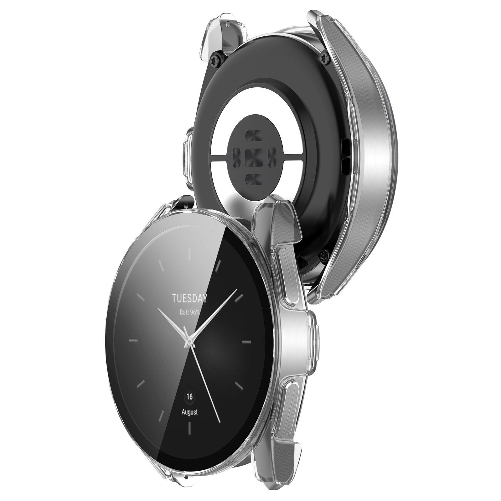 INF Smart Watch Case mit 46 mm) Smartwatch-Gehäuse(für S2 Watch Xiaomi Displayschutzfolie