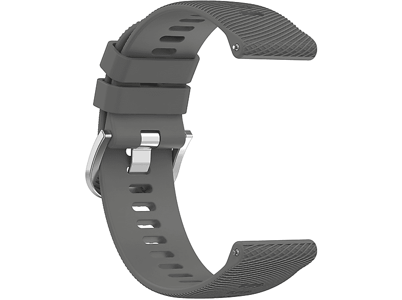 INF Uhrenarmband aus Silikon, Ersatzarmband, Garmin, 265, Dunkelgrau