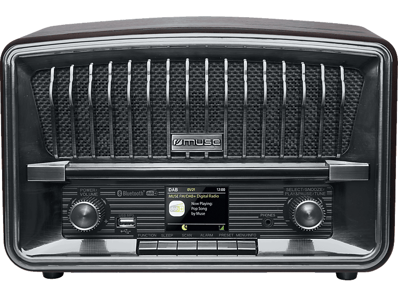 MUSE M-135 DBT Radio braun/schwarz RDS, DAB+/FM, DAB+/FM DAB