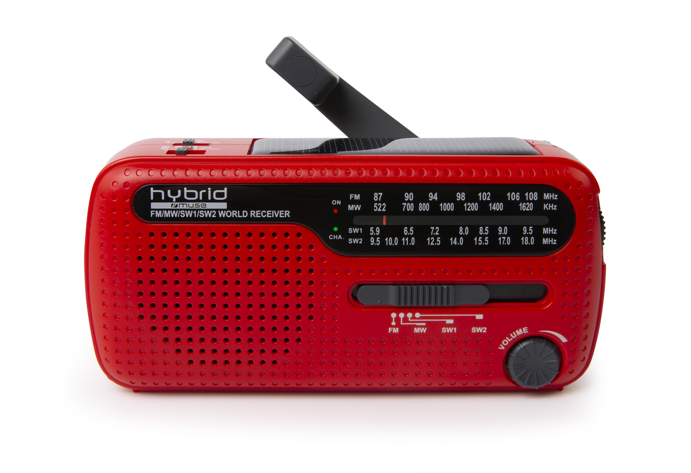 MUSE MH-07 Radio, Analoger FM, rot Tuner, RED