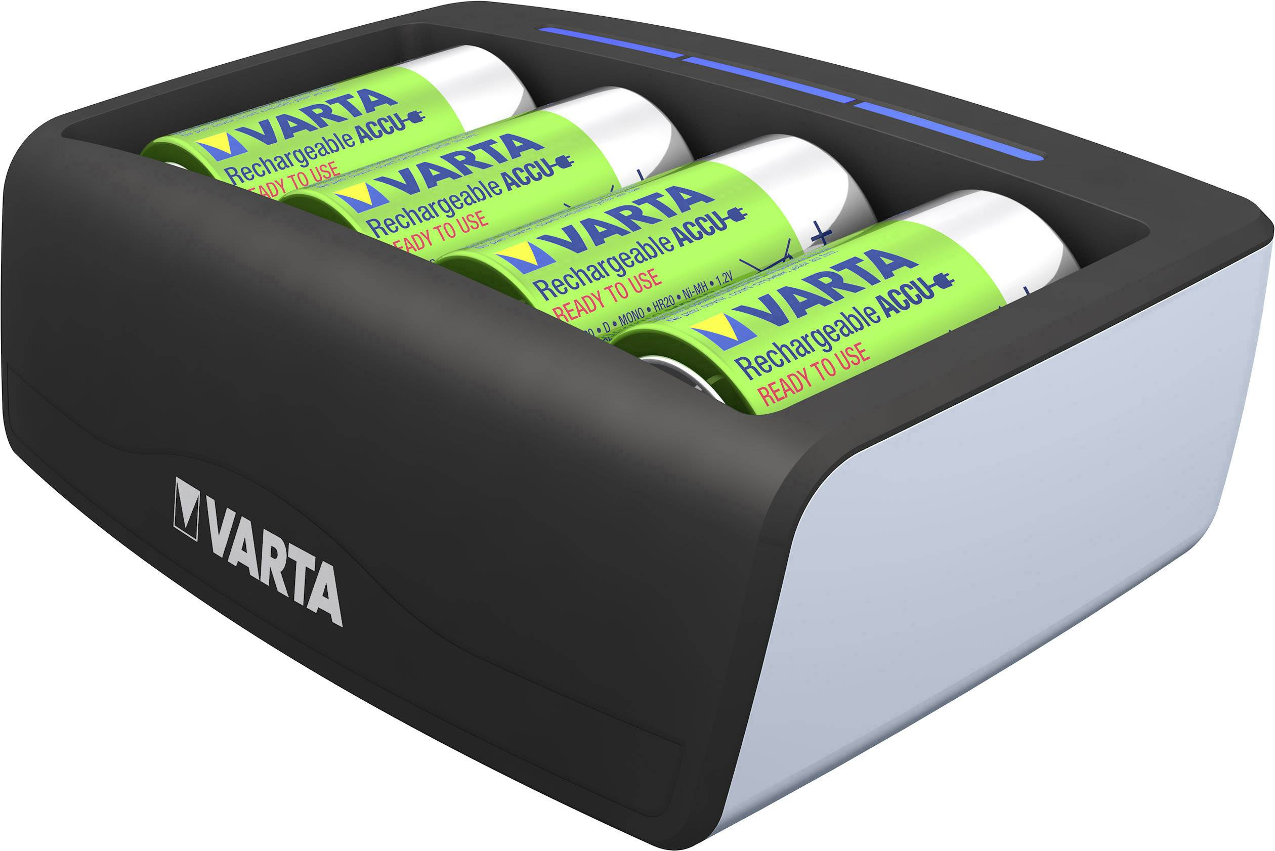 VARTA Universal Charger Ladegerät Ladegerät 57648 Universal, Schwarz NiMH