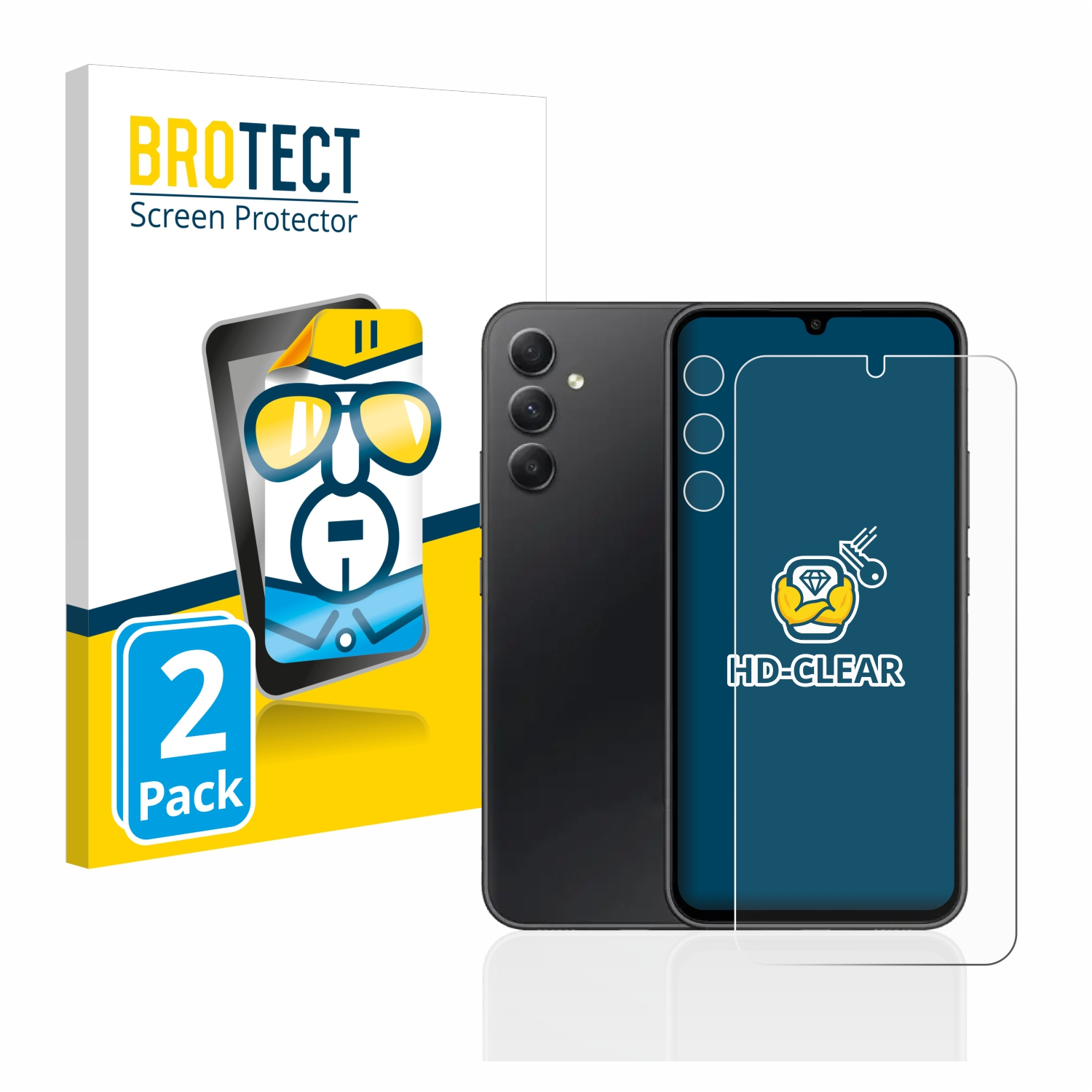 BROTECT 2x klare Schutzfolie(für Samsung Galaxy A34 5G)
