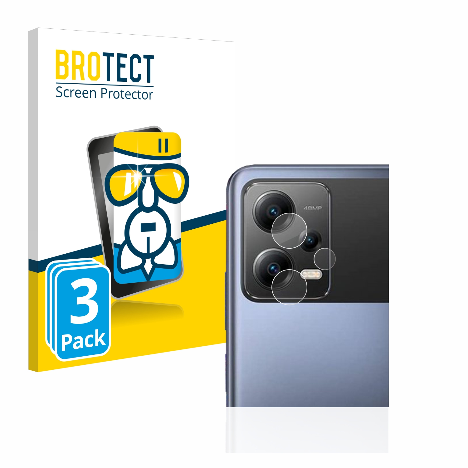 BROTECT 3x Airglass klare Poco X5) Xiaomi Schutzfolie(für