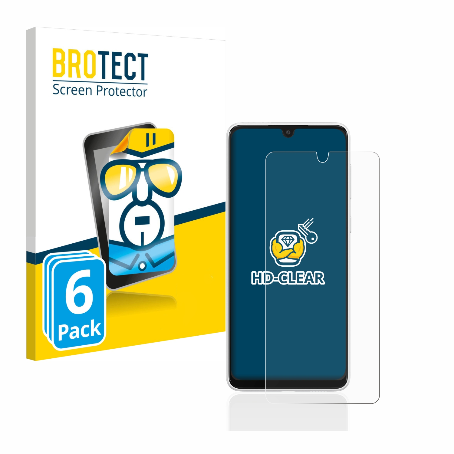 Galaxy Samsung 6x klare Schutzfolie(für BROTECT A33 5G)