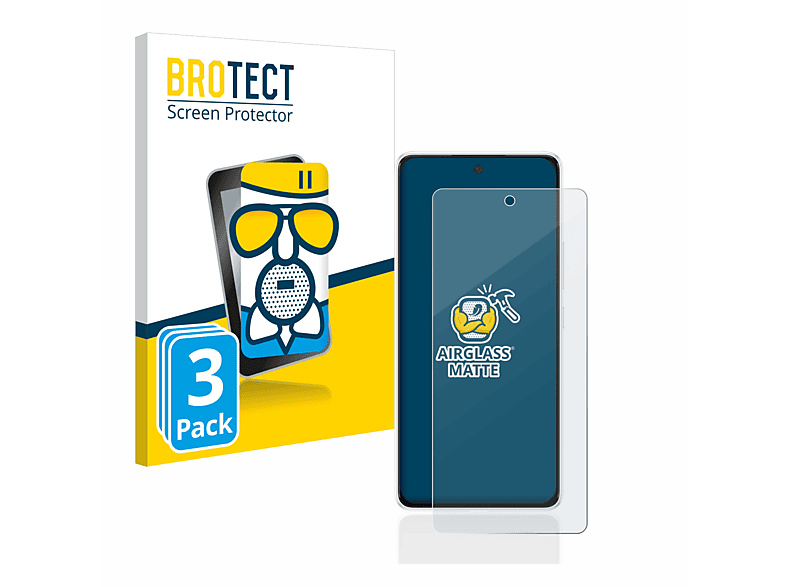 BROTECT 3x Airglass matte Schutzfolie(für Samsung Galaxy A53 5G)