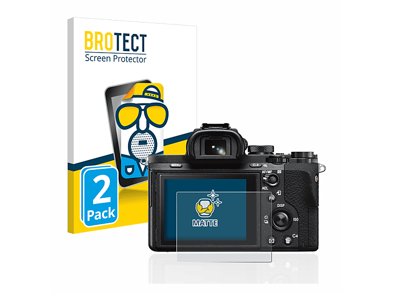 BROTECT 2x matte Schutzfolie(für Sony Alpha 7 II (ILCE-7M2)) | Kamera Schutzfolie