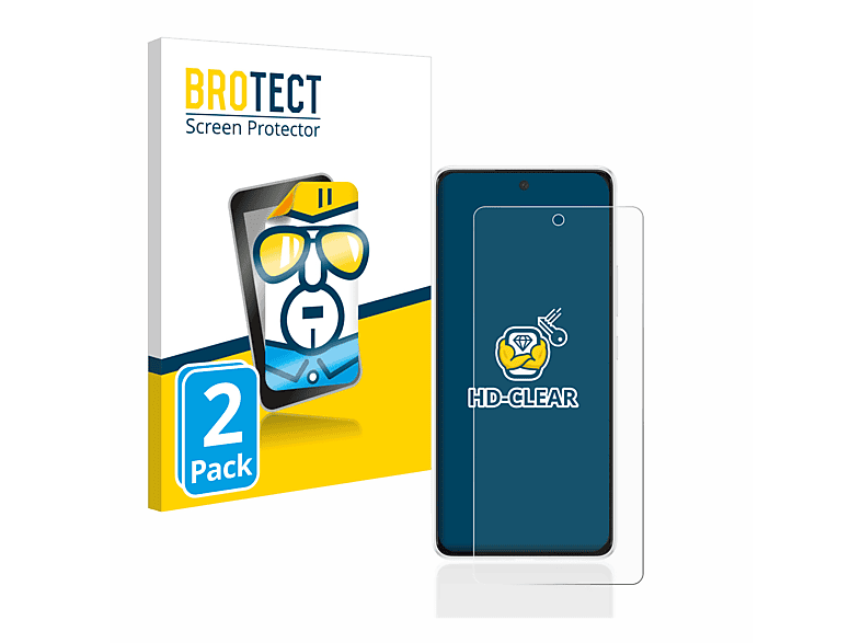 BROTECT 2x klare Schutzfolie(für Samsung Galaxy A53 5G)