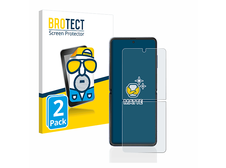 BROTECT 2x matte Schutzfolie(für Samsung Galaxy Flip) Z