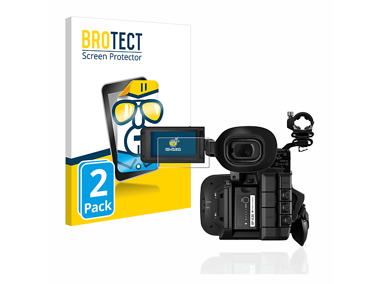 BROTECT 2x klare Schutzfolie(für Canon XF605)