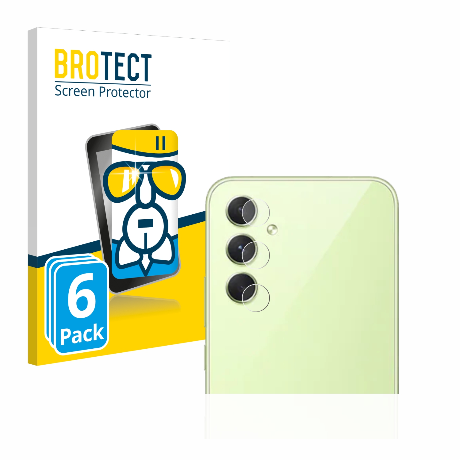 BROTECT 6x Airglass 5G) Galaxy A54 klare Schutzfolie(für Samsung
