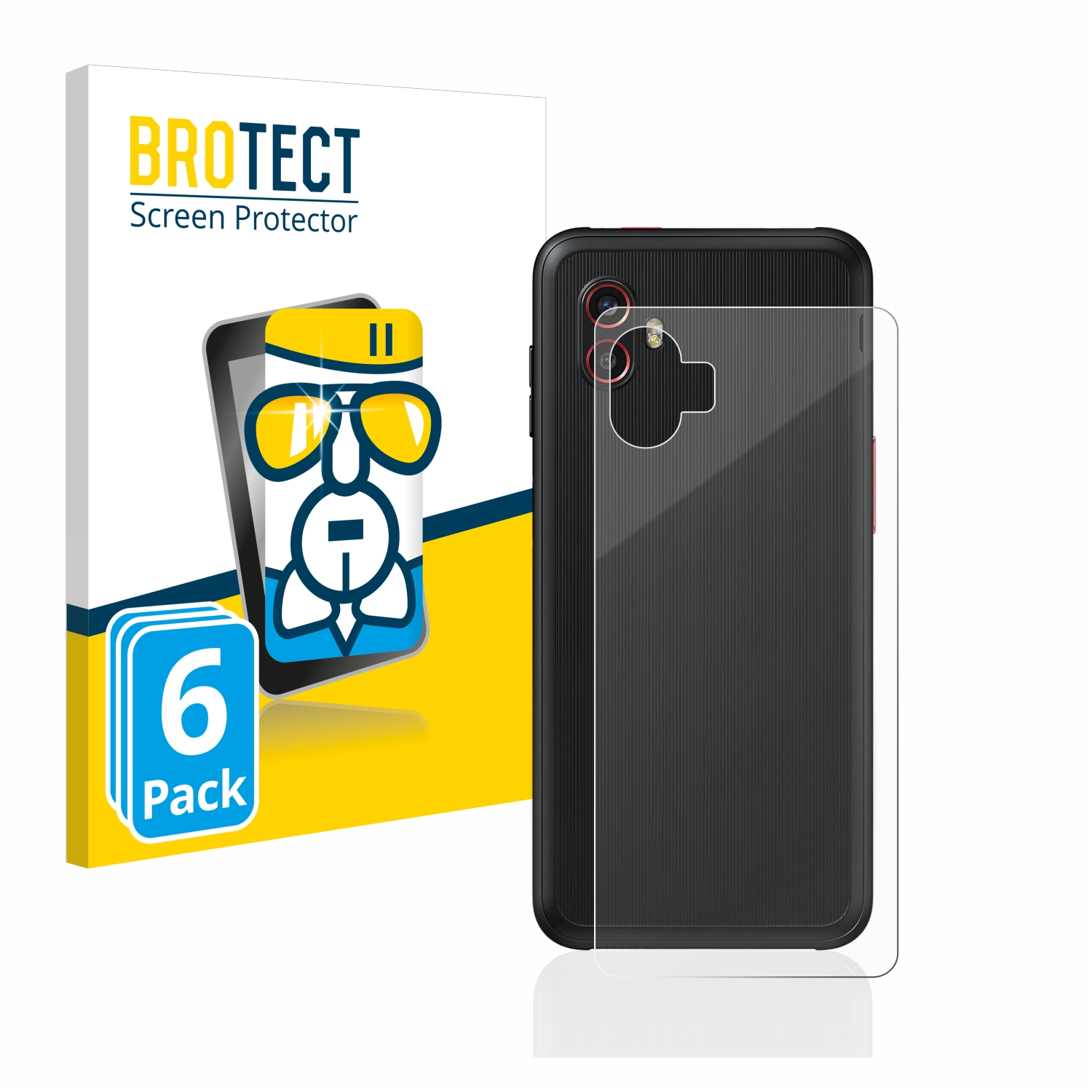 BROTECT Schutzfolie(für Galaxy klare Edition) Pro Airglass Xcover 6x Samsung 6 Enterprise