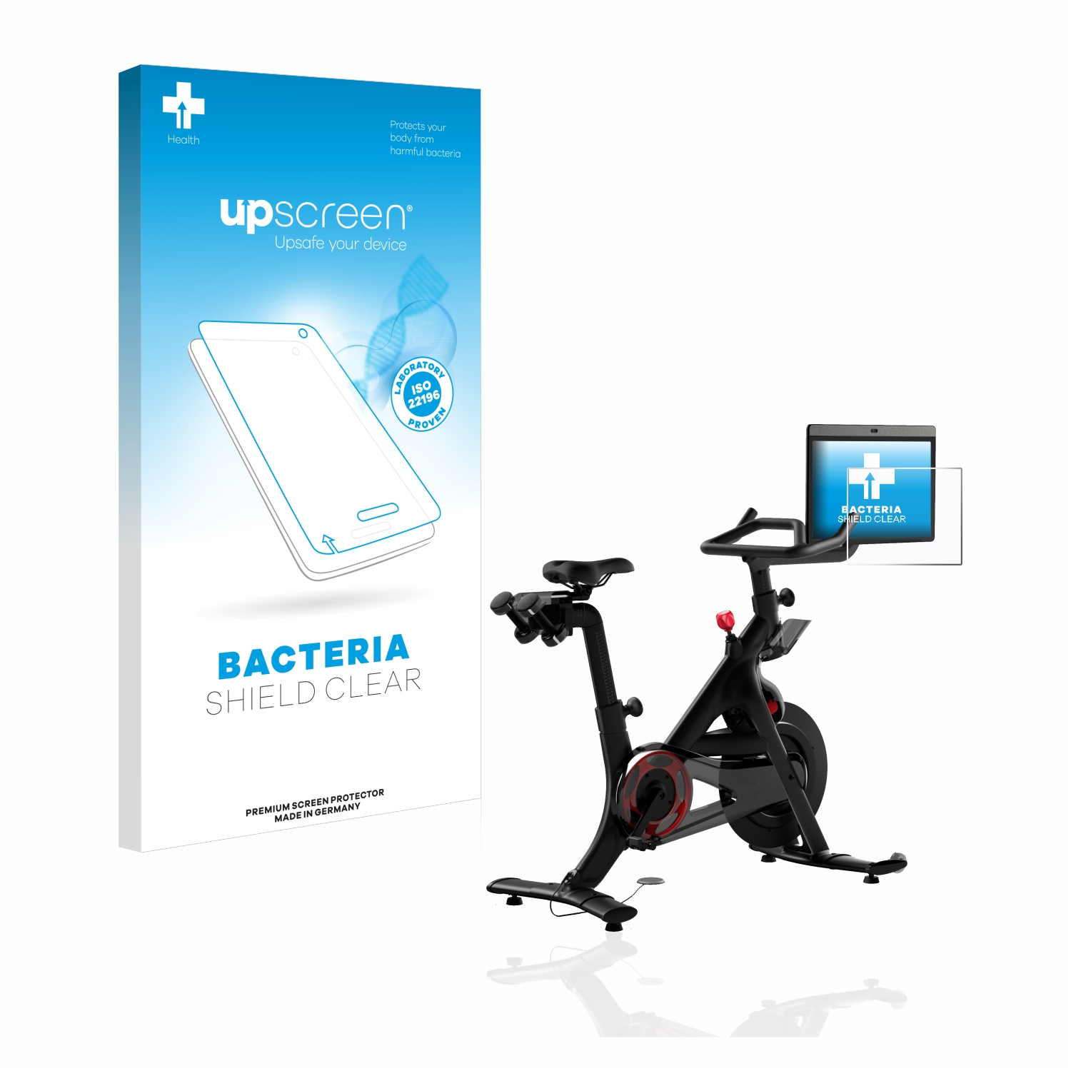 UPSCREEN antibakteriell klare Peloton Plus) Schutzfolie(für Bike