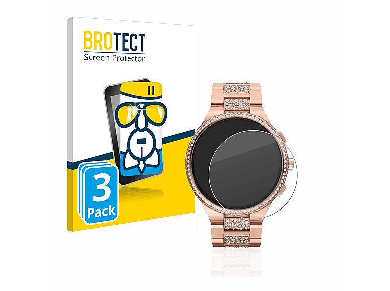 BROTECT 3x Airglass klare Schutzfolie(für Michael Kors Camille Gen 6 MKT5147)