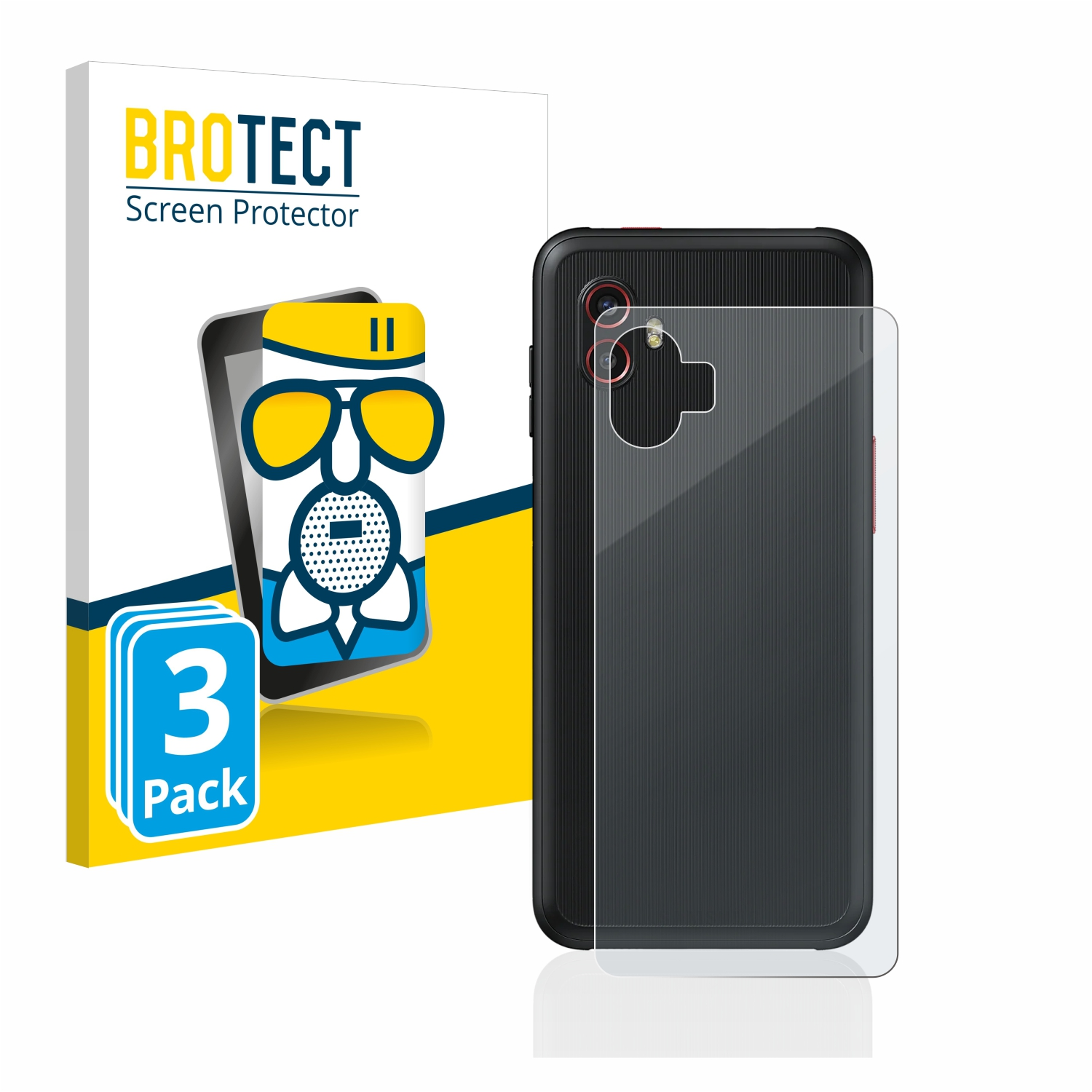 Pro 6 3x Enterprise Airglass Schutzfolie(für Edition) matte BROTECT Samsung Xcover Galaxy