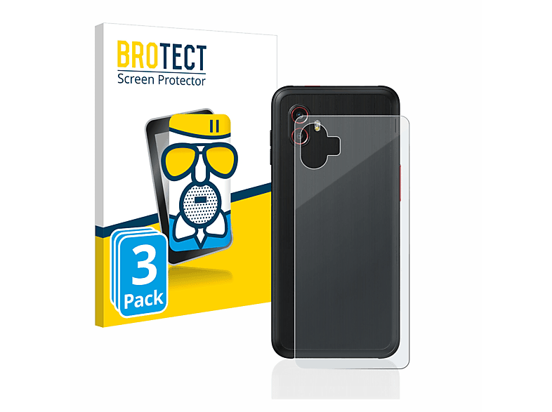 BROTECT 3x Airglass matte Pro Samsung Xcover Enterprise 6 Galaxy Schutzfolie(für Edition)
