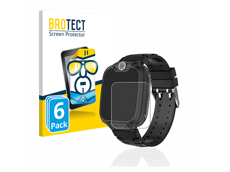 BROTECT 6x klare Schutzfolie(für Pthtechus G-612) | Smartwatch Schutzfolien & Gläser