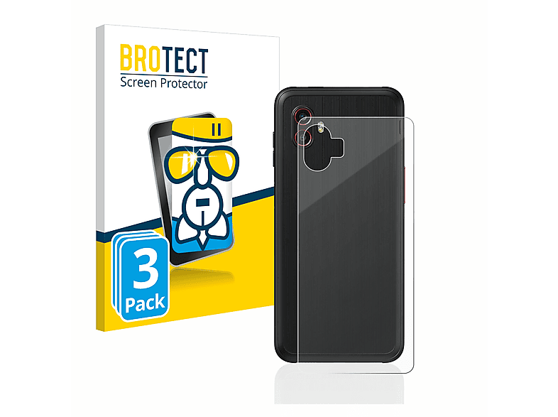 klare BROTECT Airglass Pro 6 Schutzfolie(für Samsung 3x Galaxy Edition) Enterprise Xcover