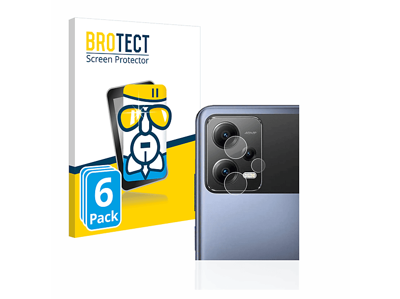 BROTECT 6x Schutzfolie(für Xiaomi klare X5) Airglass Poco
