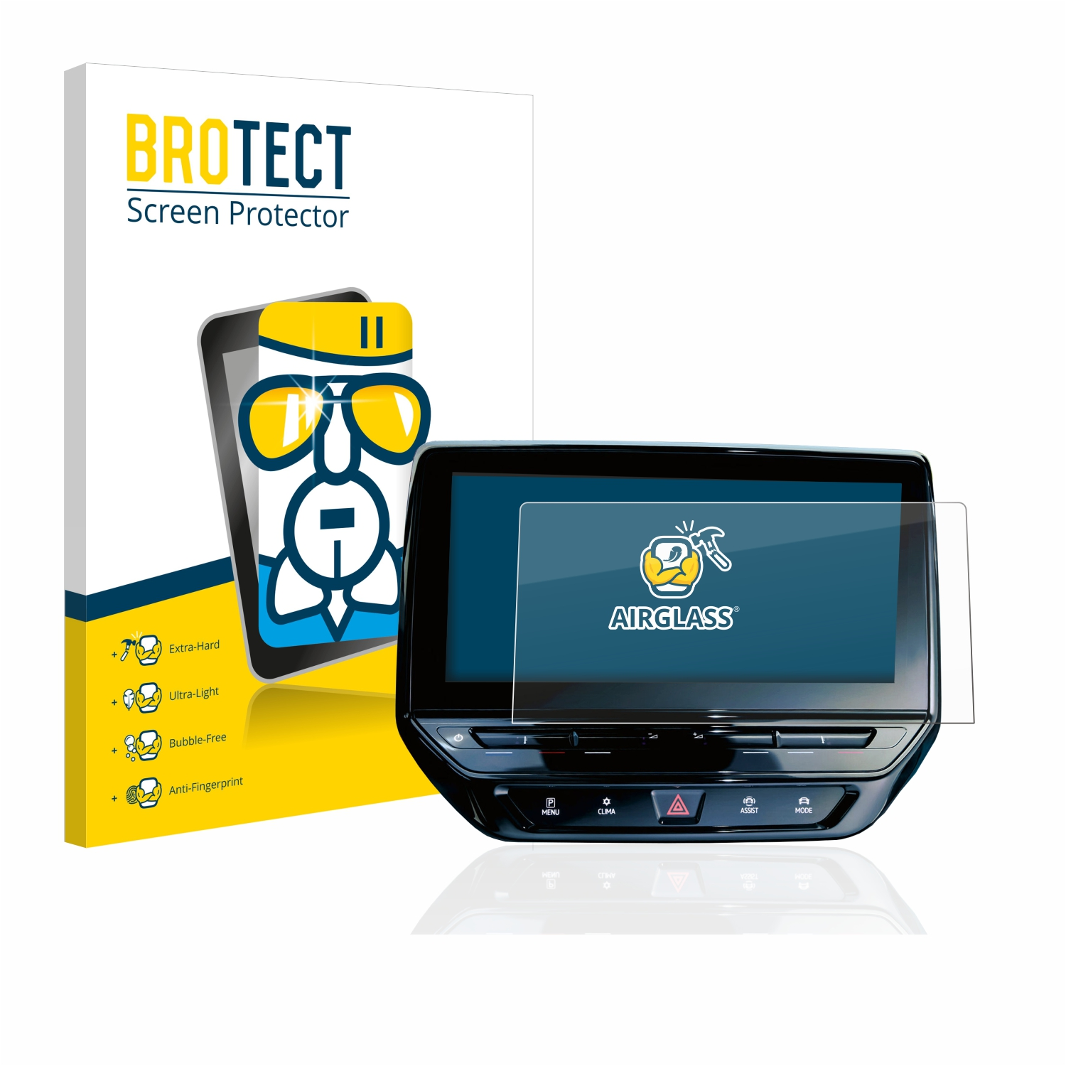 BROTECT Airglass klare Schutzfolie(für Volkswagen Pro Discover ID.4 12\