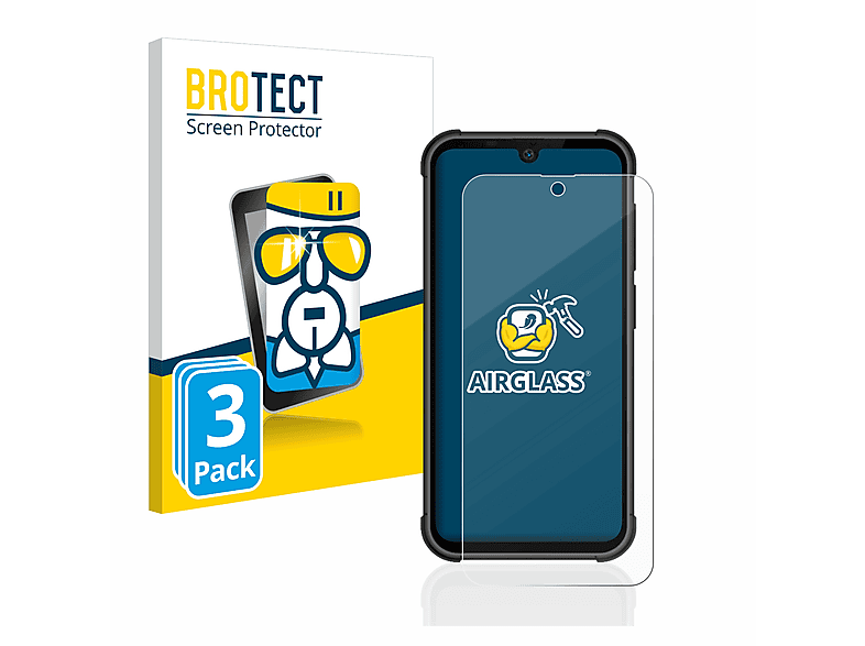 BROTECT 3x Airglass klare Schutzfolie(für Beafon MX1 premium)