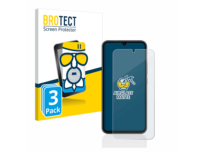 BROTECT 3x matte Schutzfolie(für Galaxy A34 Airglass Samsung 5G)