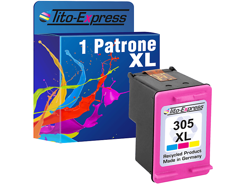 TITO-EXPRESS PLATINUMSERIE 1 Patrone ersetzt HP 305XXL Tintenpatrone color (cyan, magenta, yellow) (3YM63AE)