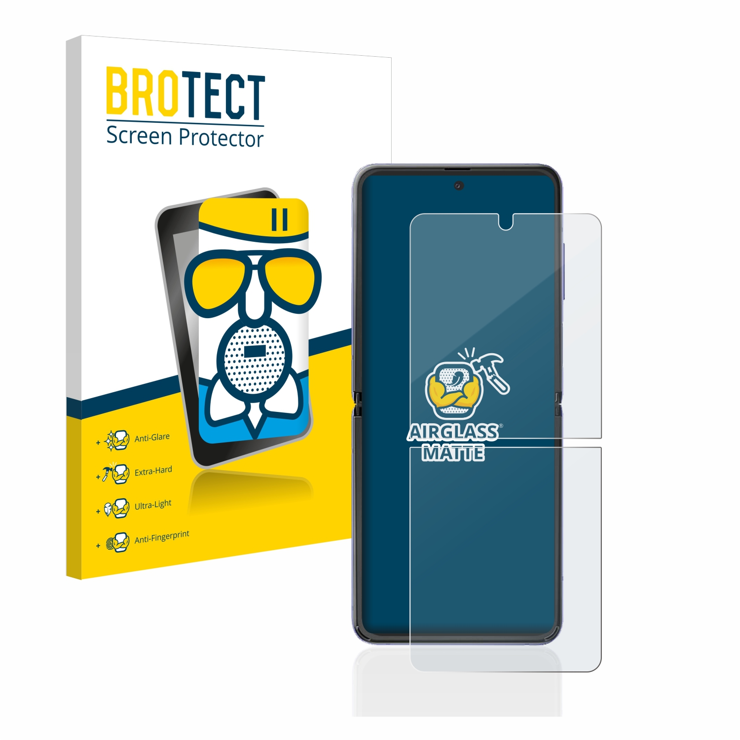 BROTECT Airglass matte Schutzfolie(für Samsung Flip) Z Galaxy