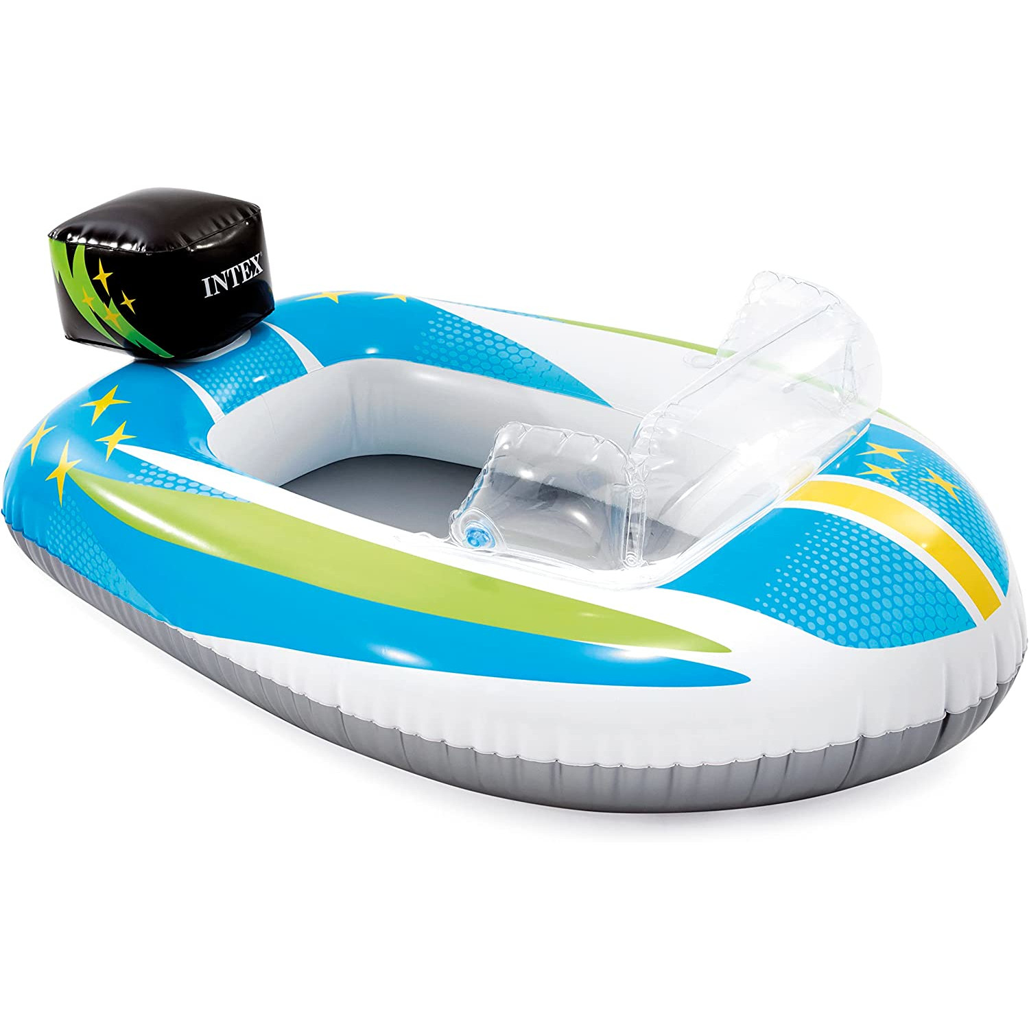 INTEX 59380NP (110x100cm) Motorboot mehrfarbig Wasserspiel, - Baby-Boot - Pool-Cruiser