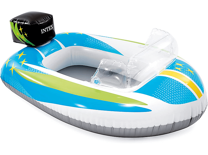 - 59380NP - Baby-Boot Wasserspiel, INTEX mehrfarbig Pool-Cruiser Motorboot (110x100cm)