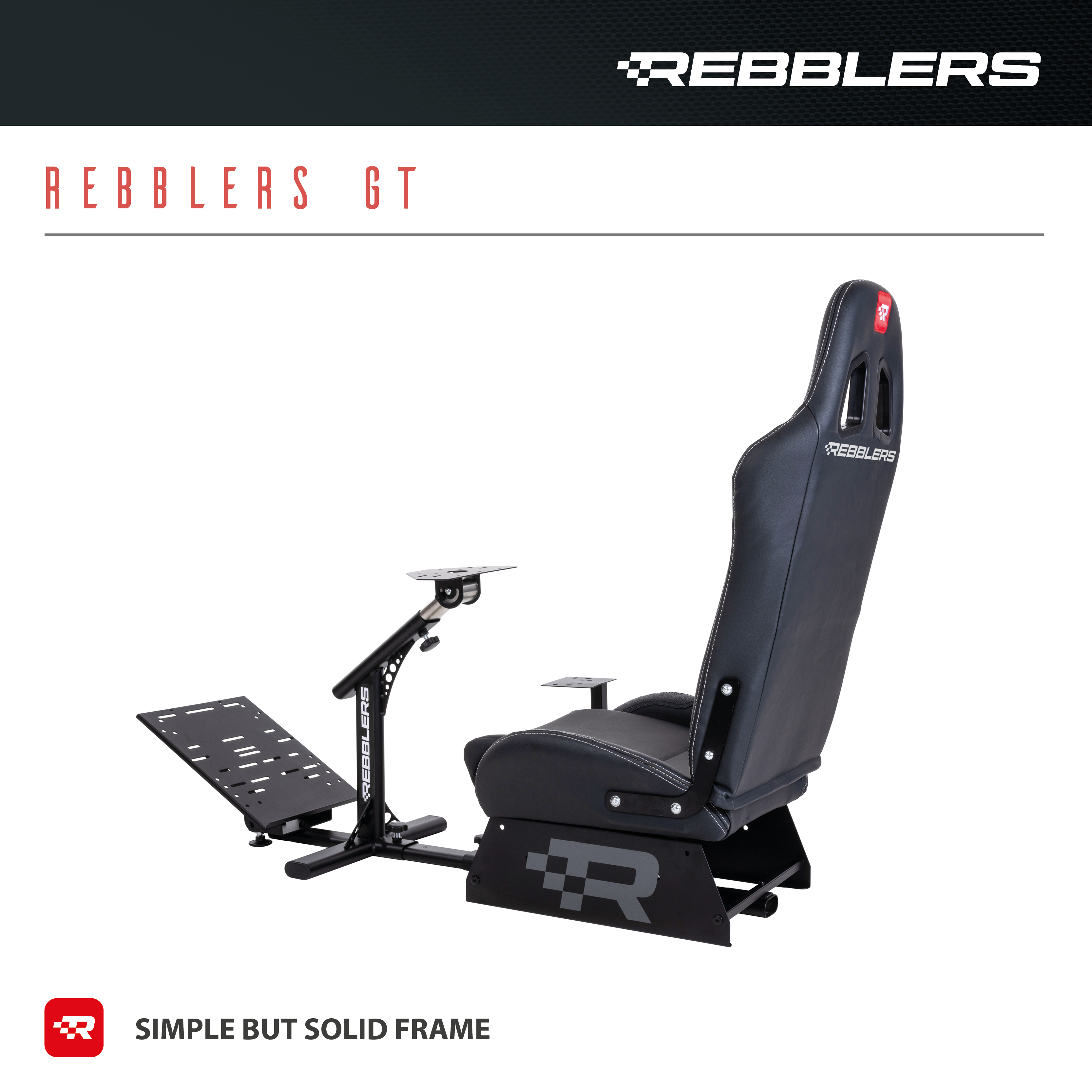 REBBLERS Gaming-Stuhl, GT Schwarz