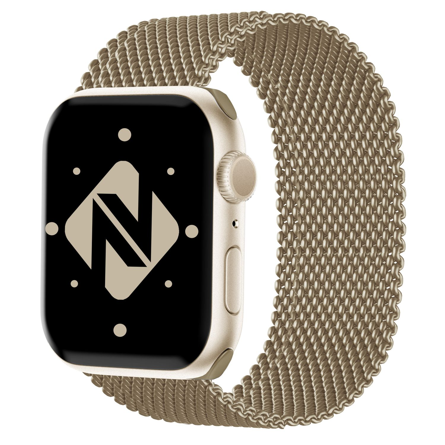 NALIA Milanaise Metall Smartwatch Armband, Ersatzarmband, Apple, Watch  38mm/40/41/42(Serie 10), Gold
